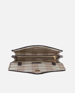 Lonbali Bandolera Vichy Beige^ Bolsos Bandolera