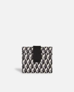 Lonbali Billetera Cuadrada Born B&W Negro^ Carteras Y Monederos