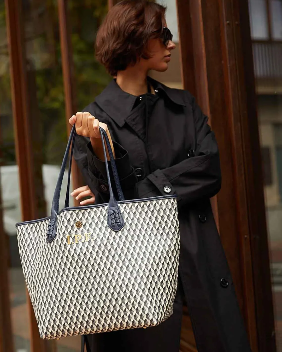 Lonbali Bolso Born B&W Navy^ Bolsos Shopper