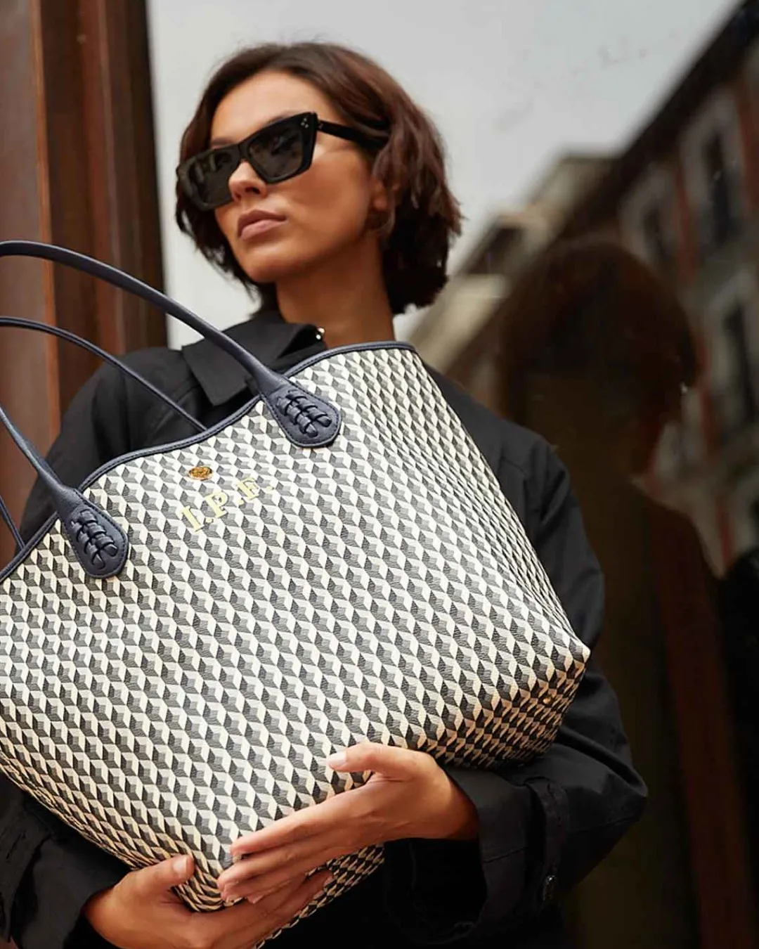 Lonbali Bolso Born B&W Navy^ Bolsos Shopper