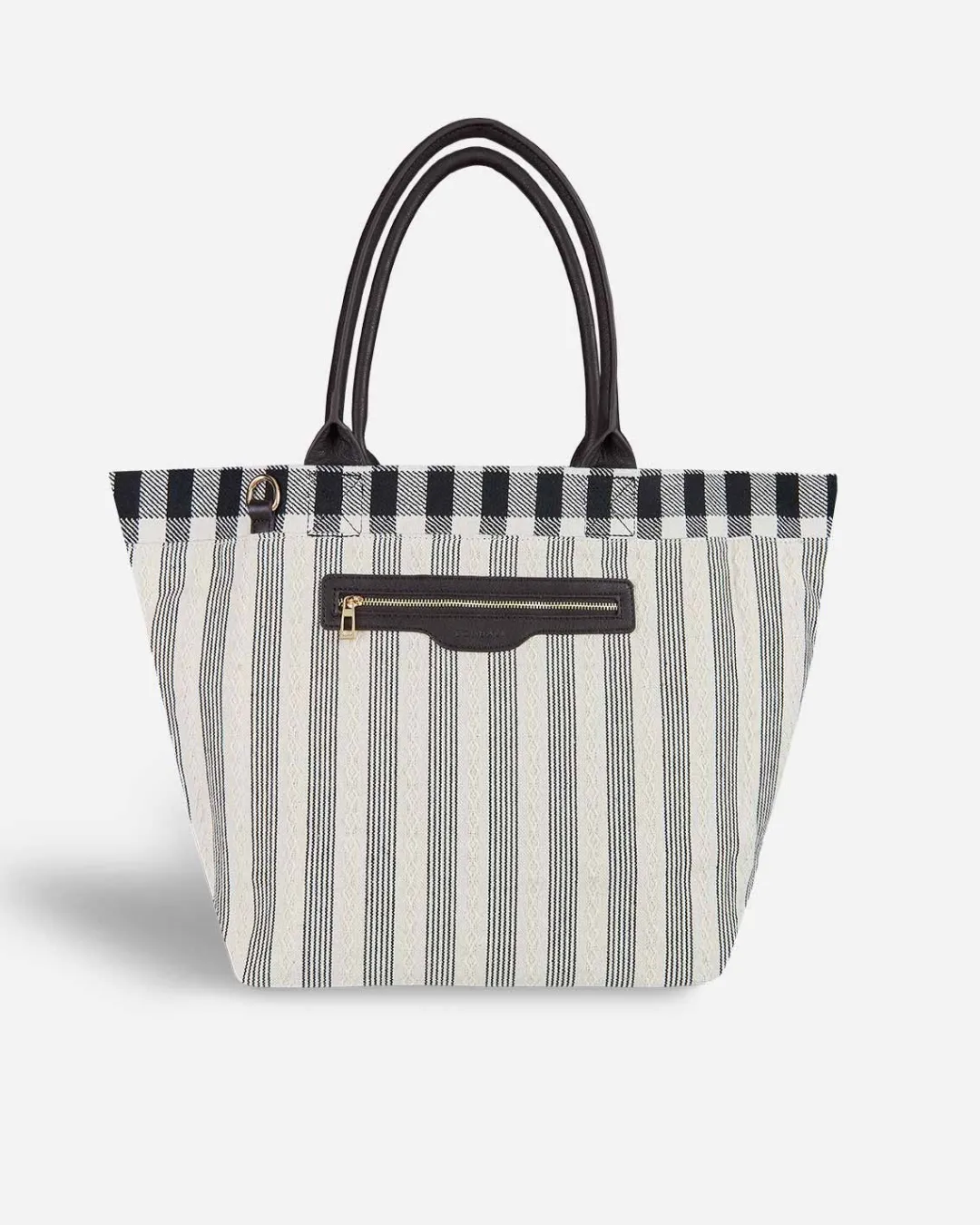 Lonbali Bolso Vichy Negro^ Bolsos Shopper