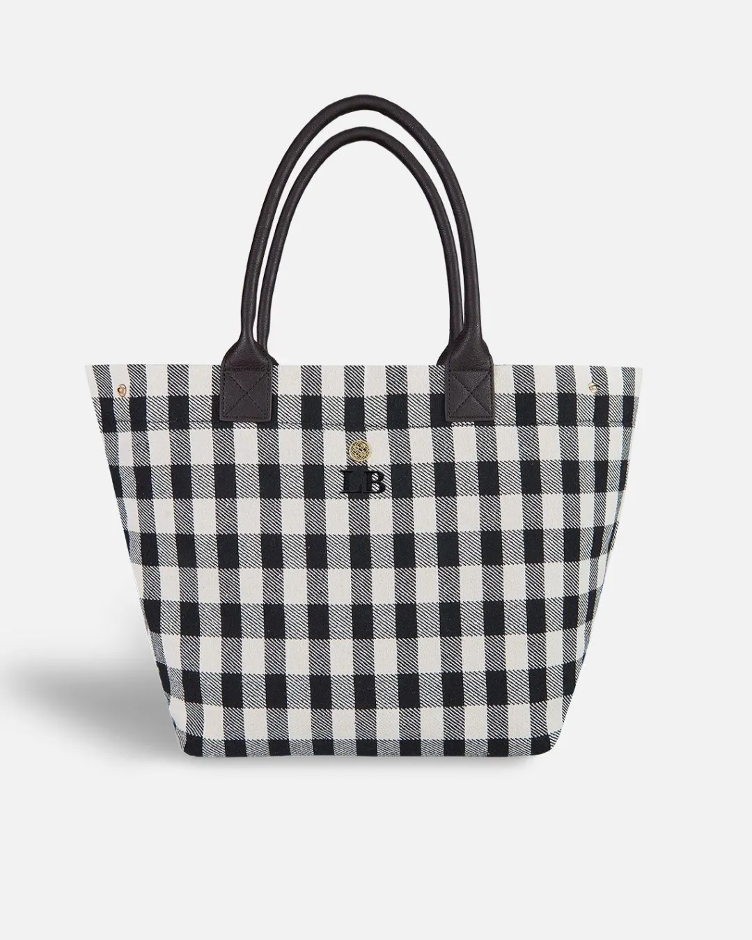 Lonbali Bolso Vichy Negro^ Bolsos Shopper