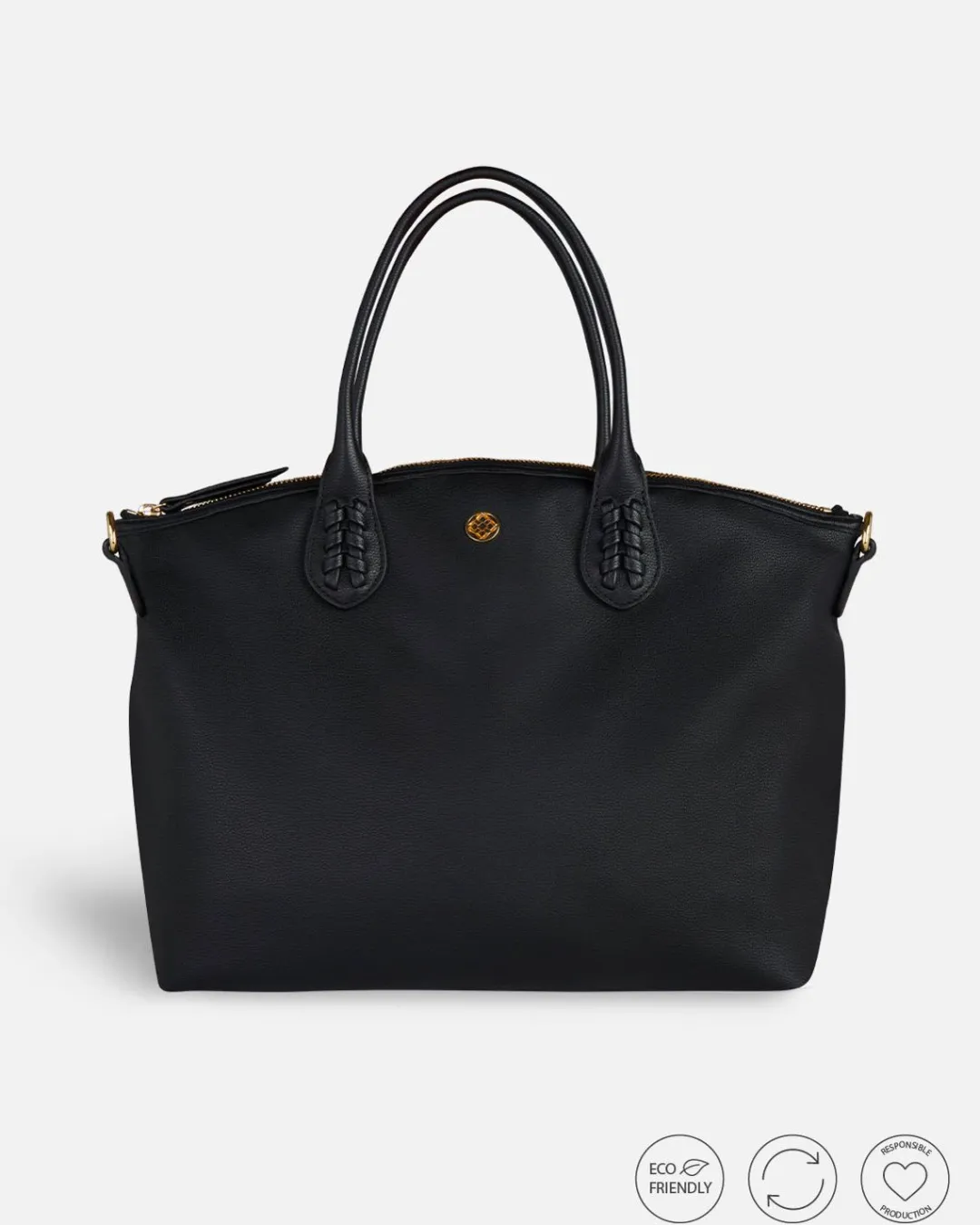Lonbali Bolso Zip Tote Basic Negro^ Bolsos Bandolera