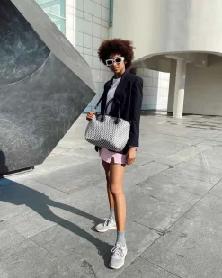 Lonbali Bolso Zip Tote Born B&W Negro^ Bolsos Bandolera