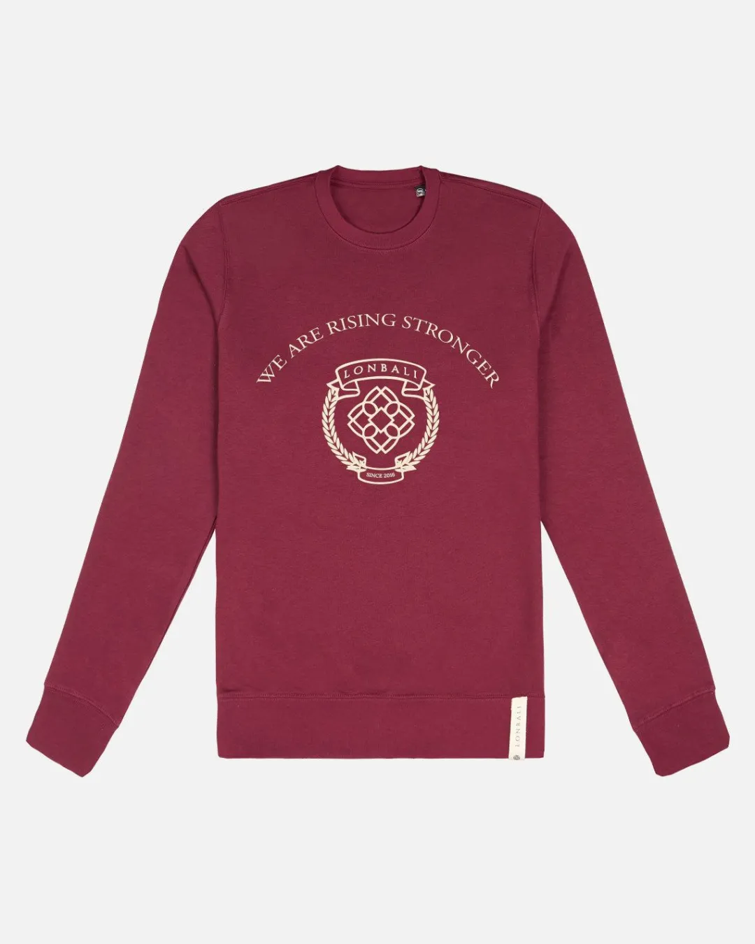 Lonbali Sudadera Escudo Burdeos^Mujer Sudaderas