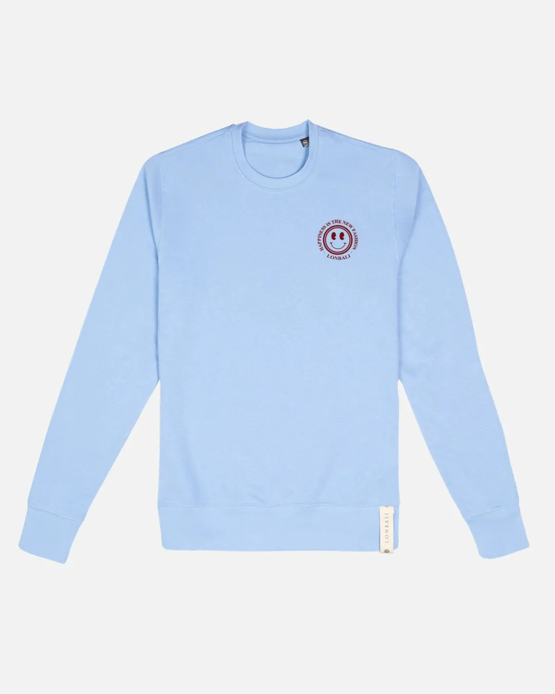 Lonbali Sudadera Happy Celeste^Mujer Sudaderas